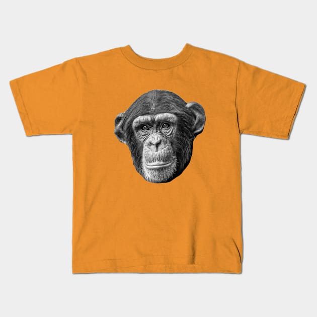Chimpanzee Kids T-Shirt by dalyndigaital2@gmail.com